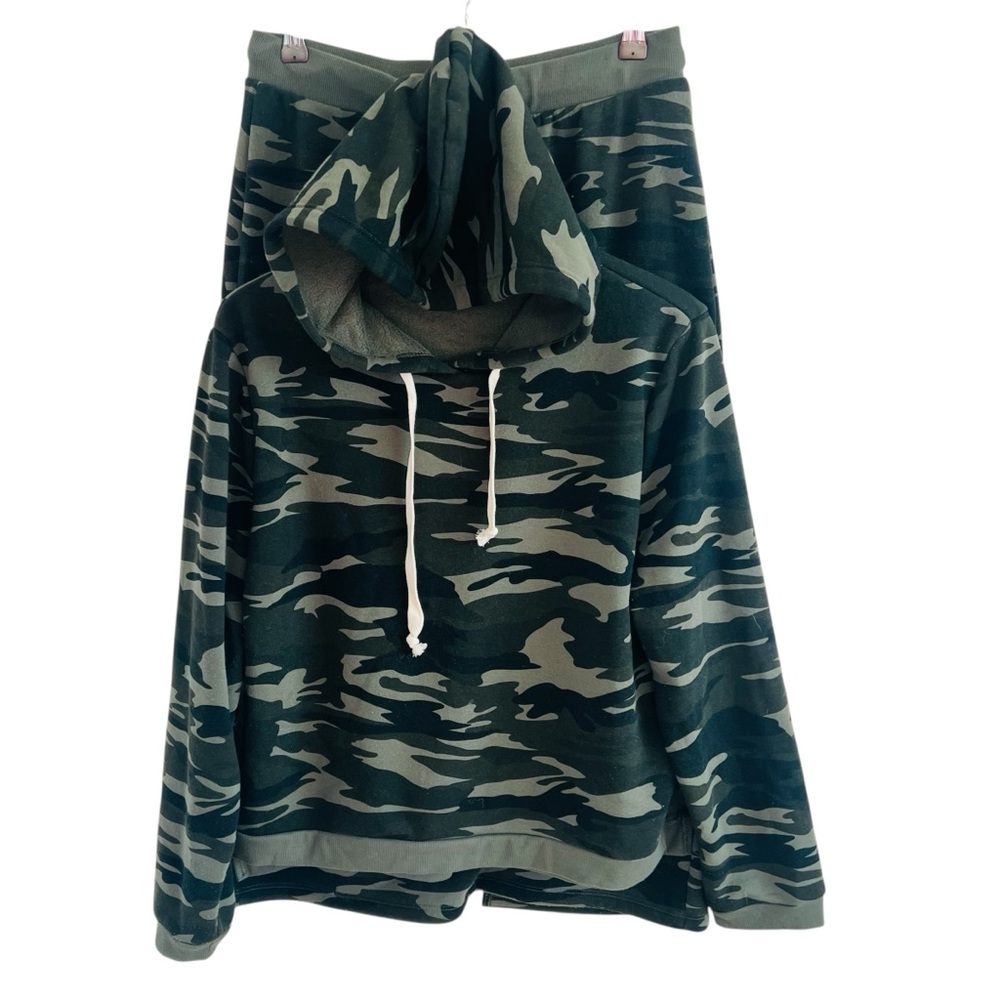 Sweet Romeo Camouflage Hoodie and Skirt Set